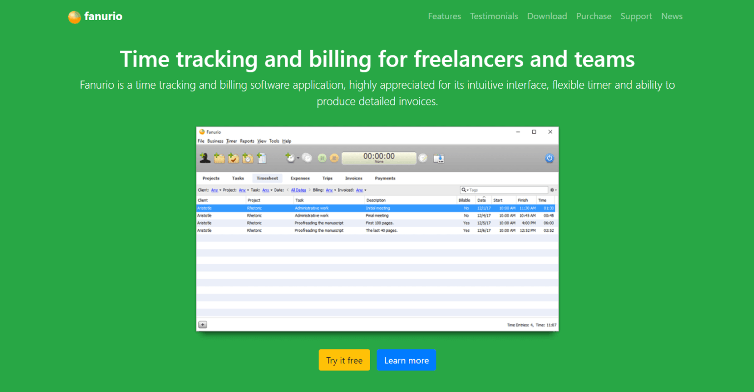 best time tracking app for mac
